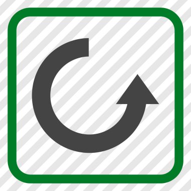 Vektör simgesi bir çerçeve içinde yukarı Döndür