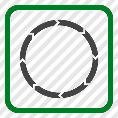 Döndürme vektör simgesi bir çerçeve içinde