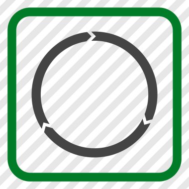 Döndürme vektör simgesi bir çerçeve içinde