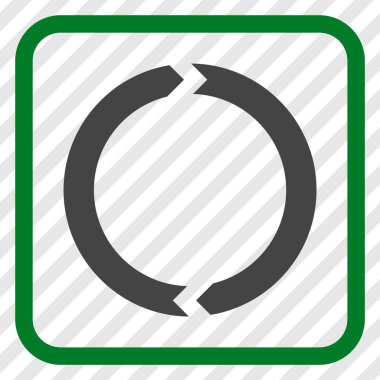 Döndürme vektör simgesi bir çerçeve içinde