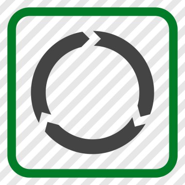 Döndürme vektör simgesi bir çerçeve içinde