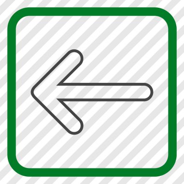 Yuvarlak ok vektör simgesi bir çerçevede yaptı.