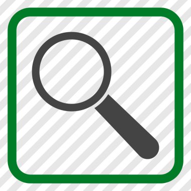 Arama aracı vektör simgesi bir çerçeve içinde