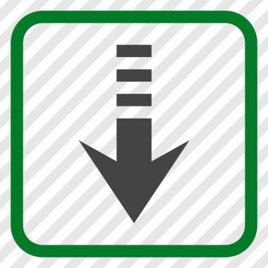 Vektör simgesi bir çerçeve içinde gönderin