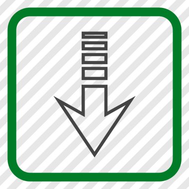 Vektör simgesi bir çerçeve içinde gönderin