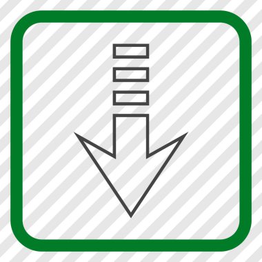 Vektör simgesi bir çerçeve içinde gönderin