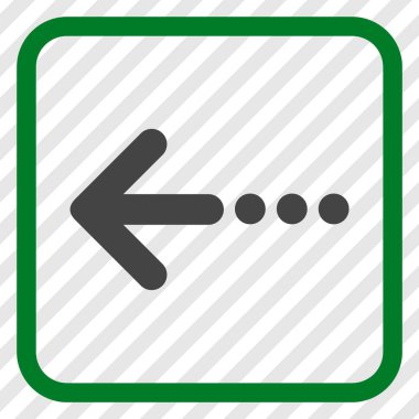 Sol vektör simgesi bir çerçevede göndermek