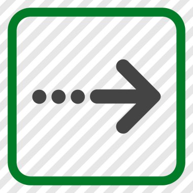 Doğru vektör simgesi bir çerçevede göndermek