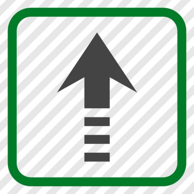 Vektör simgesi bir çerçeve içinde gönder