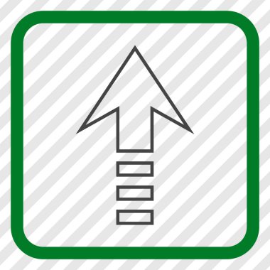 Vektör simgesi bir çerçeve içinde gönder