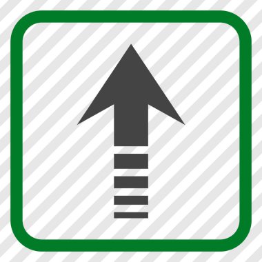 Vektör simgesi bir çerçeve içinde gönder