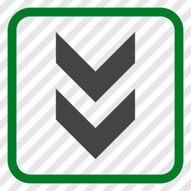 Vektör simgesi bir çerçeve içinde aşağı kaydır