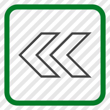 Shift Sol vektör simgesi bir çerçeve içinde