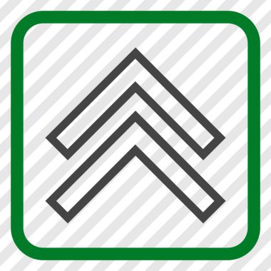 Vektör simgesi bir çerçeve içinde yukarı kayması