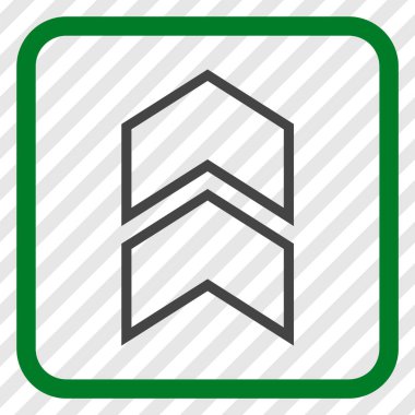 Vektör simgesi bir çerçeve içinde yukarı kayması