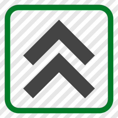 Vektör simgesi bir çerçeve içinde yukarı kayması