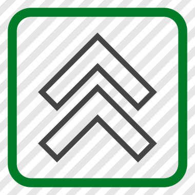 Vektör simgesi bir çerçeve içinde yukarı kayması