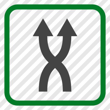 Vektör simge yukarı okları bir çerçevede shuffle