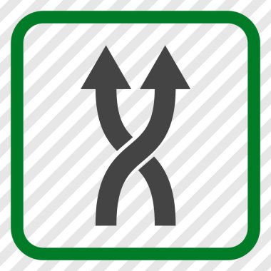 Vektör simge yukarı okları bir çerçevede shuffle