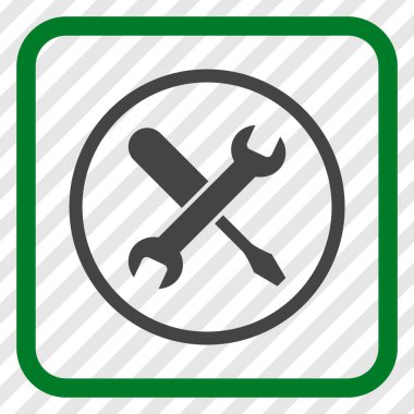 Vektör simgesi bir çerçeve içinde ayarlama