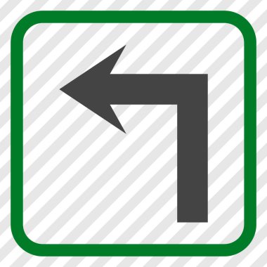 Sol vektör simge bir çerçevede açmak