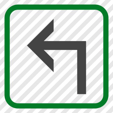 Sol vektör simge bir çerçevede açmak