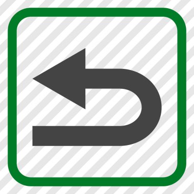 Sol vektör simge bir çerçevede açmak