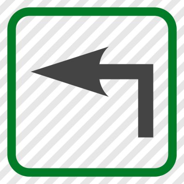 Sol vektör simge bir çerçevede açmak