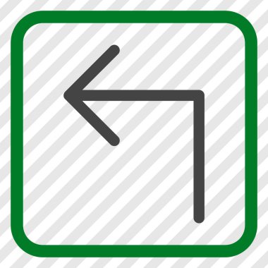 Sol vektör simge bir çerçevede açmak