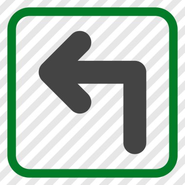 Sol vektör simge bir çerçevede açmak