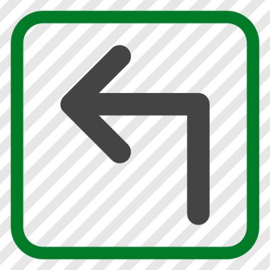 Sol vektör simge bir çerçevede açmak