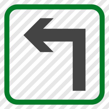 Sol vektör simge bir çerçevede açmak