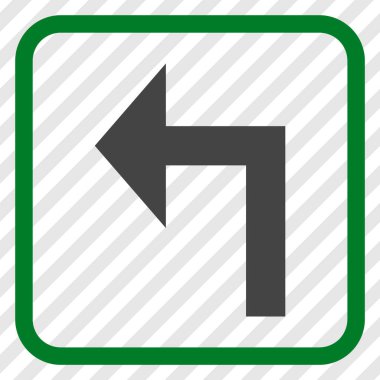 Sol vektör simge bir çerçevede açmak