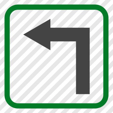 Sol vektör simge bir çerçevede açmak