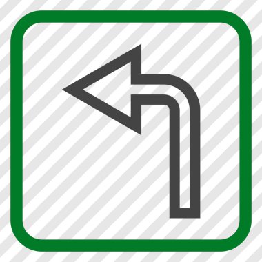 Sol vektör simge bir çerçevede açmak