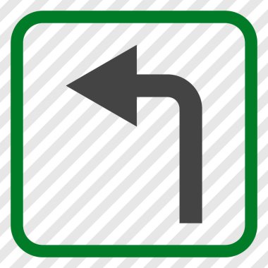 Sol vektör simge bir çerçevede açmak