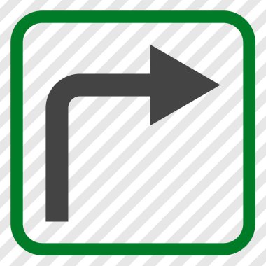 Doğru vektör simge bir çerçevede açmak