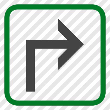 Doğru vektör simge bir çerçevede açmak