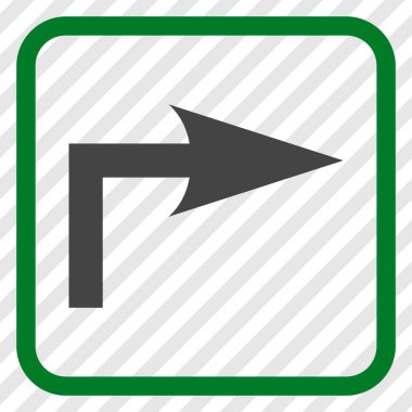 Doğru vektör simge bir çerçevede açmak