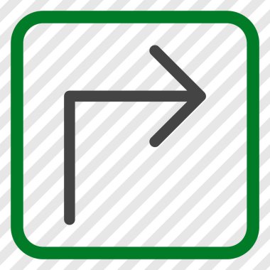 Doğru vektör simge bir çerçevede açmak