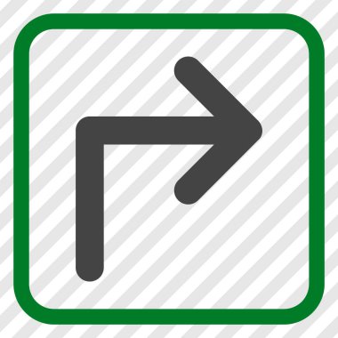 Doğru vektör simge bir çerçevede açmak