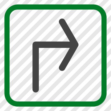 Doğru vektör simge bir çerçevede açmak