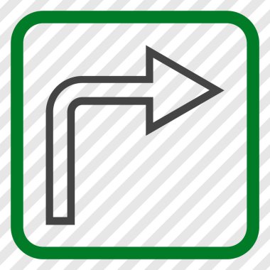 Doğru vektör simge bir çerçevede açmak