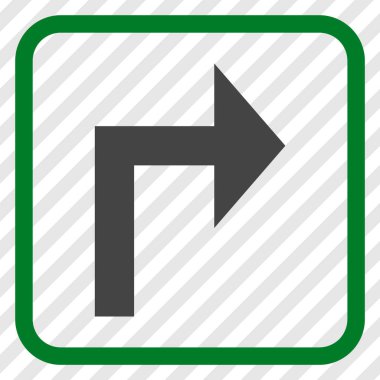 Doğru vektör simge bir çerçevede açmak