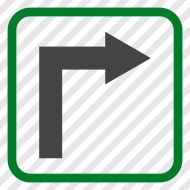 Doğru vektör simge bir çerçevede açmak