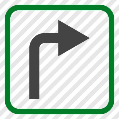 Doğru vektör simge bir çerçevede açmak