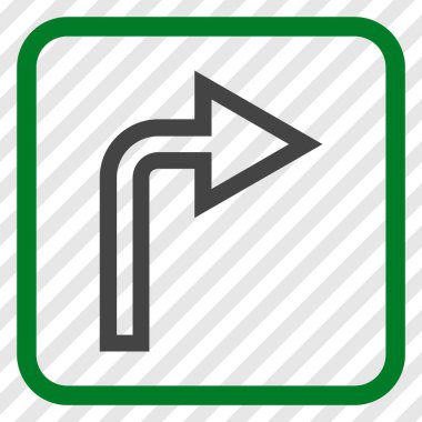 Doğru vektör simge bir çerçevede açmak