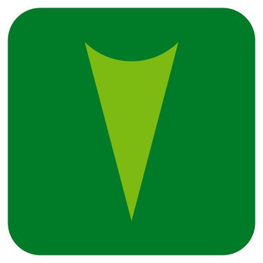 Vektör simge düz aşağı ok ucu kare