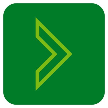 Ok ucu değil düz vektör simgesi kare