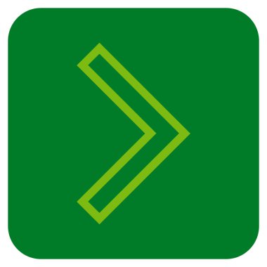 Ok ucu değil düz vektör simgesi kare